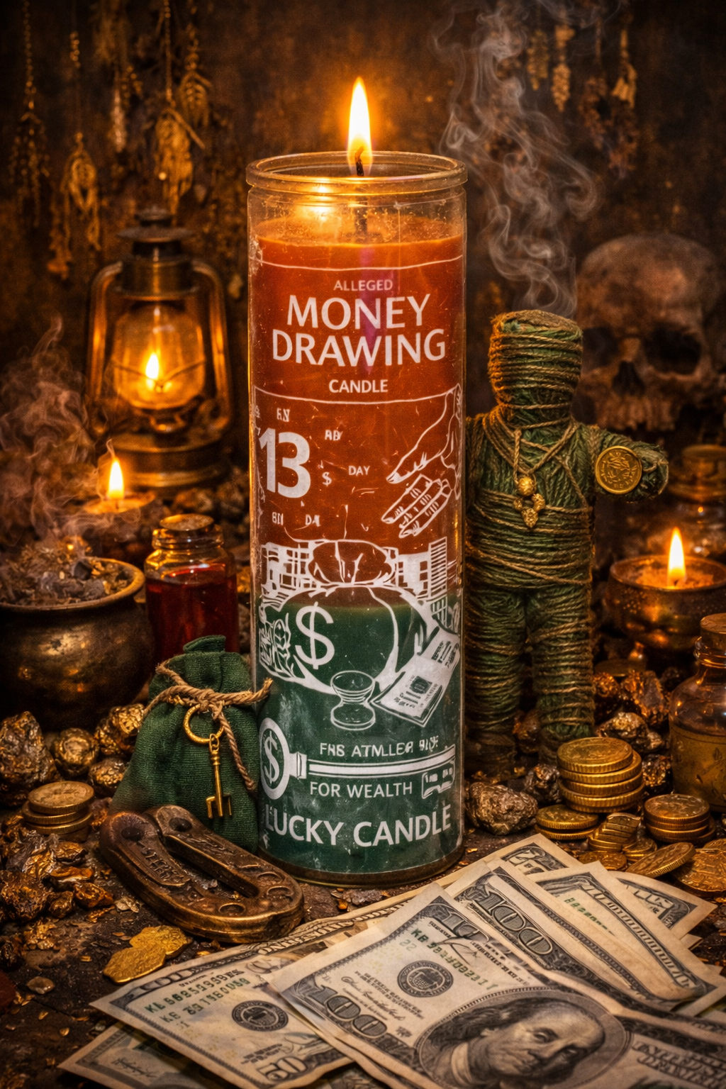 Money Drawing Candle for Financial Growth