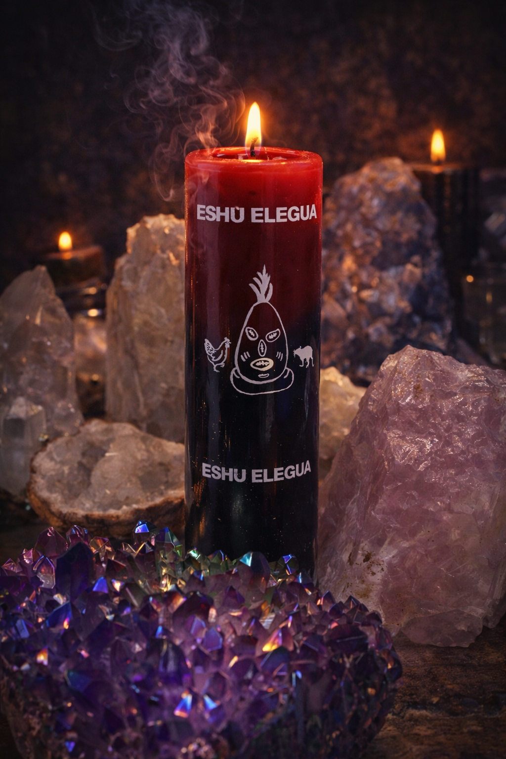 Elegua Road Opener Candle | Crossroads, Protection & New Beginnings