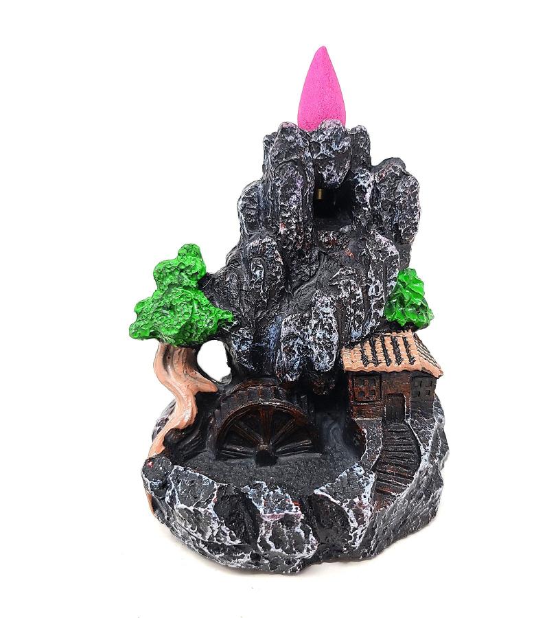 Mountain Waterfall Design Backflow Cone Incense Burner