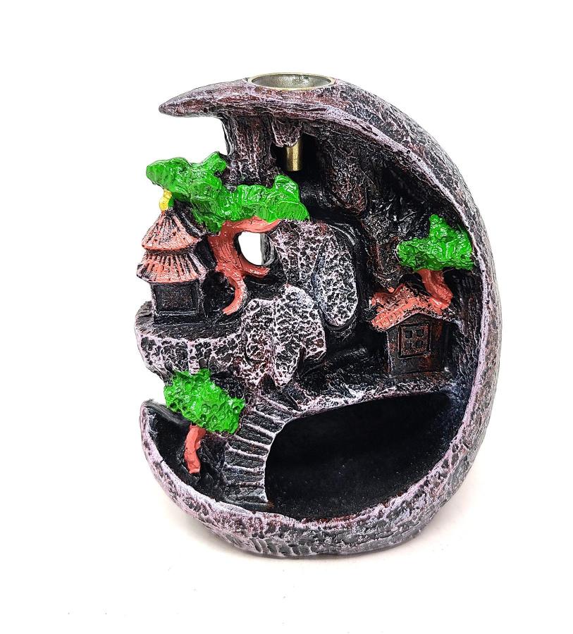 Mountain Waterfall Design Backflow Cone Incense Burner