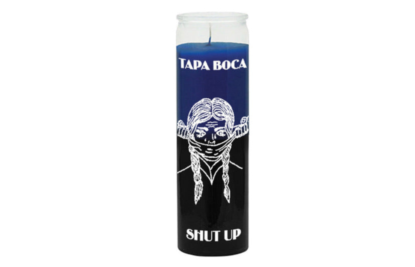 7 Day Candle 2 Color Shut Up - Blue / Black