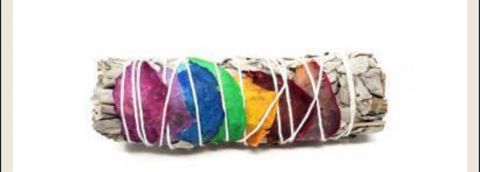 7 Chakra Sage Smudge Stick