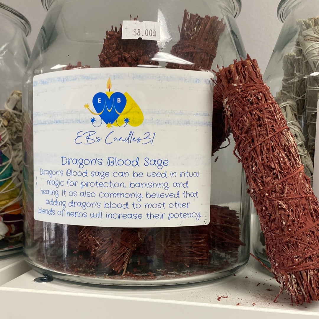 White Sage & Dragons Blood Smudge Stick