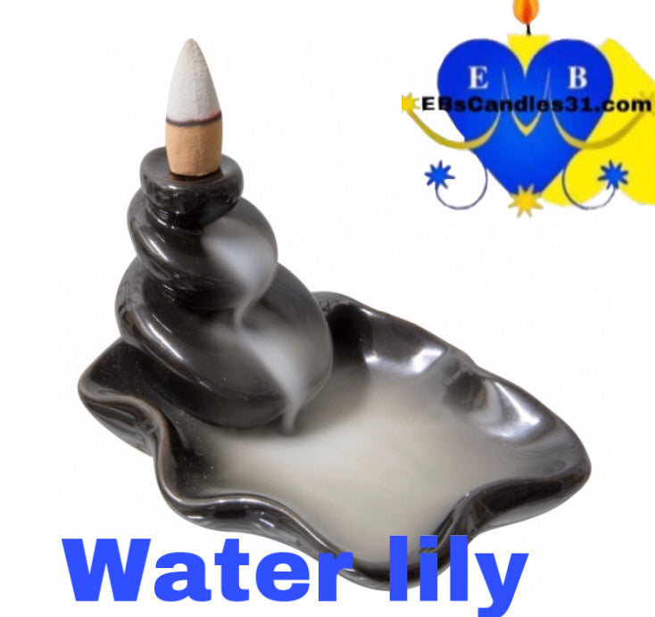 Water lily Backflow Incense Burner