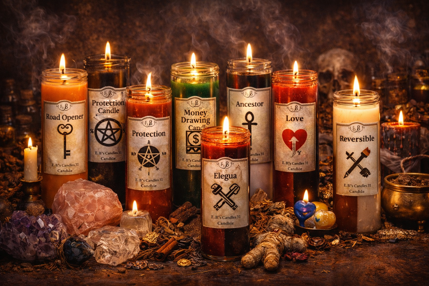 The Ancestor Flame: Ritual Candles & Spiritual Lights