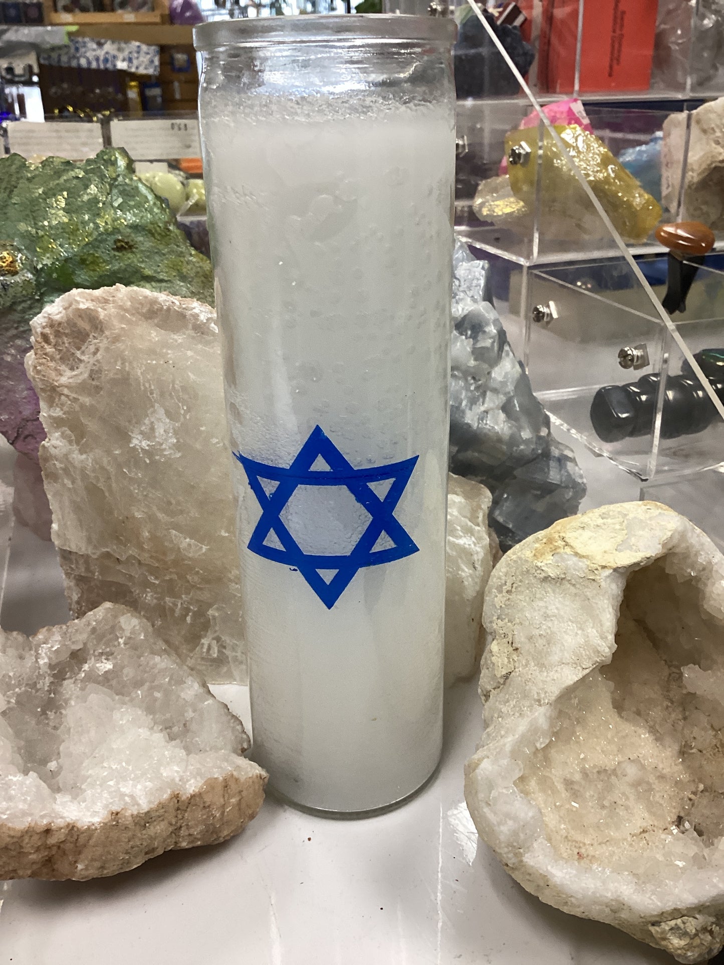 23rd Psalm Prayer Candle, White, 7 Day