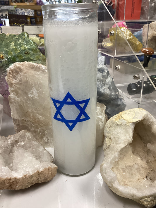 23rd Psalm Prayer Candle, White, 7 Day