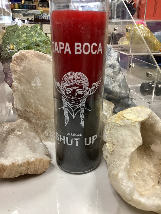 Shut your mouth candle