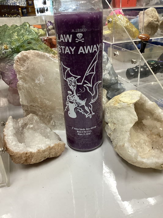 Law stay away candle