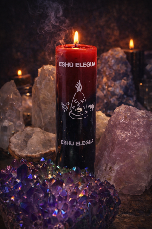 Elegua Road Opener Candle | Crossroads, Protection & New Beginnings
