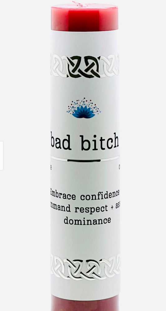 Manifestation Pillar Candle Bad Bitch 7"x1.5"