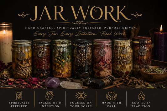 “Custom Ritual Jars – Prepared with Intention”