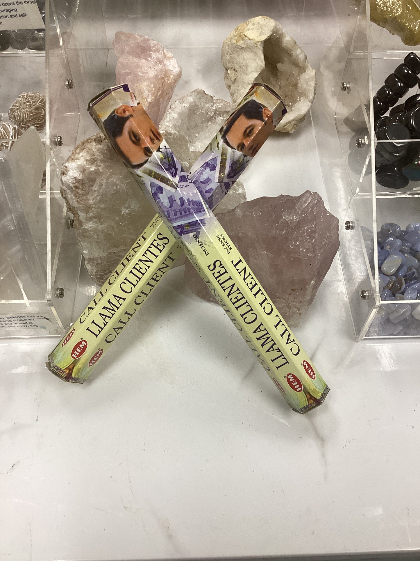 Call client  incense sticks