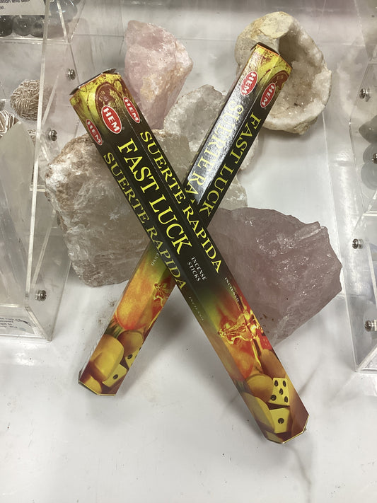 Fast luck incense sticks