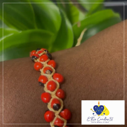 Against Evil Eye Peony Seed Bracelet