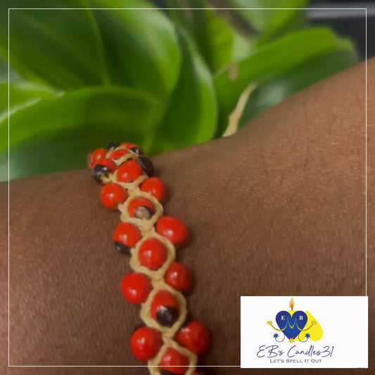 Against Evil Eye Peony Seed Bracelet