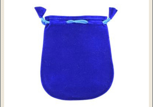 Blue Velvet Bag 5"x5"