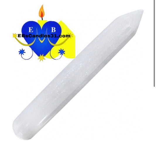 Massage Wand Large White Selenite