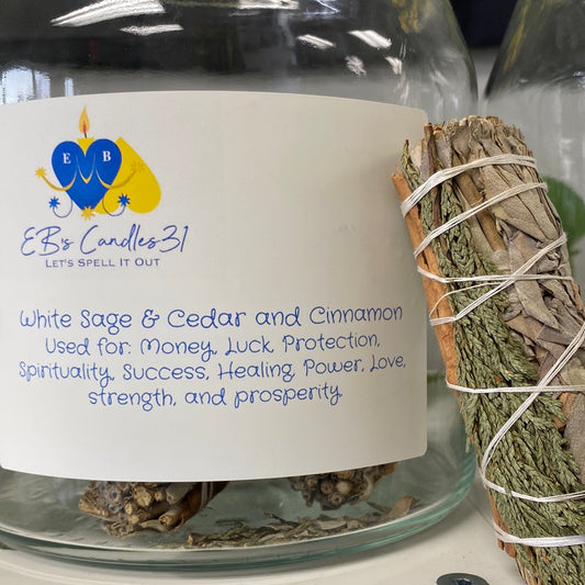 Cedar and Cinnamon w/ White Sage