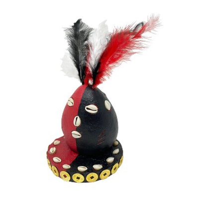 Fancy Elegua Head With Hat & Feathers