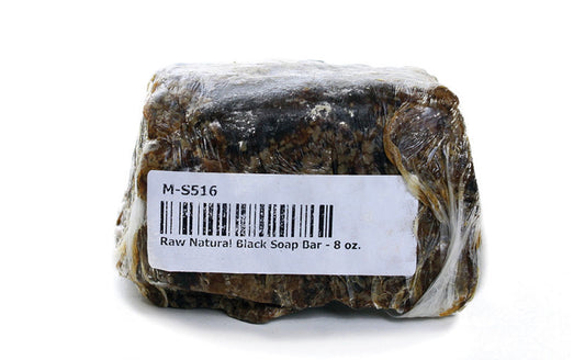 Raw Natural Black Soap Bar - 8 oz.