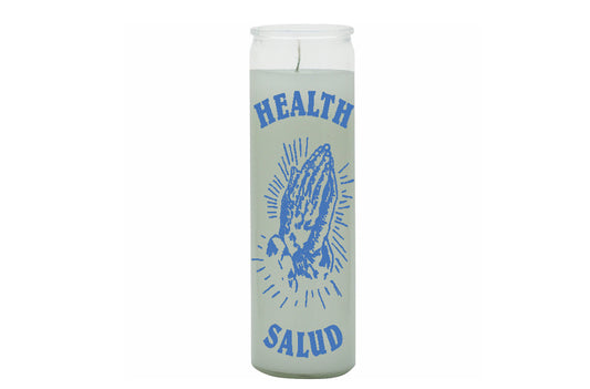 7 Day Glass Candle Health - White