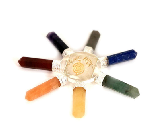 Reiki 7 Point Chakra Stones Energy Generator