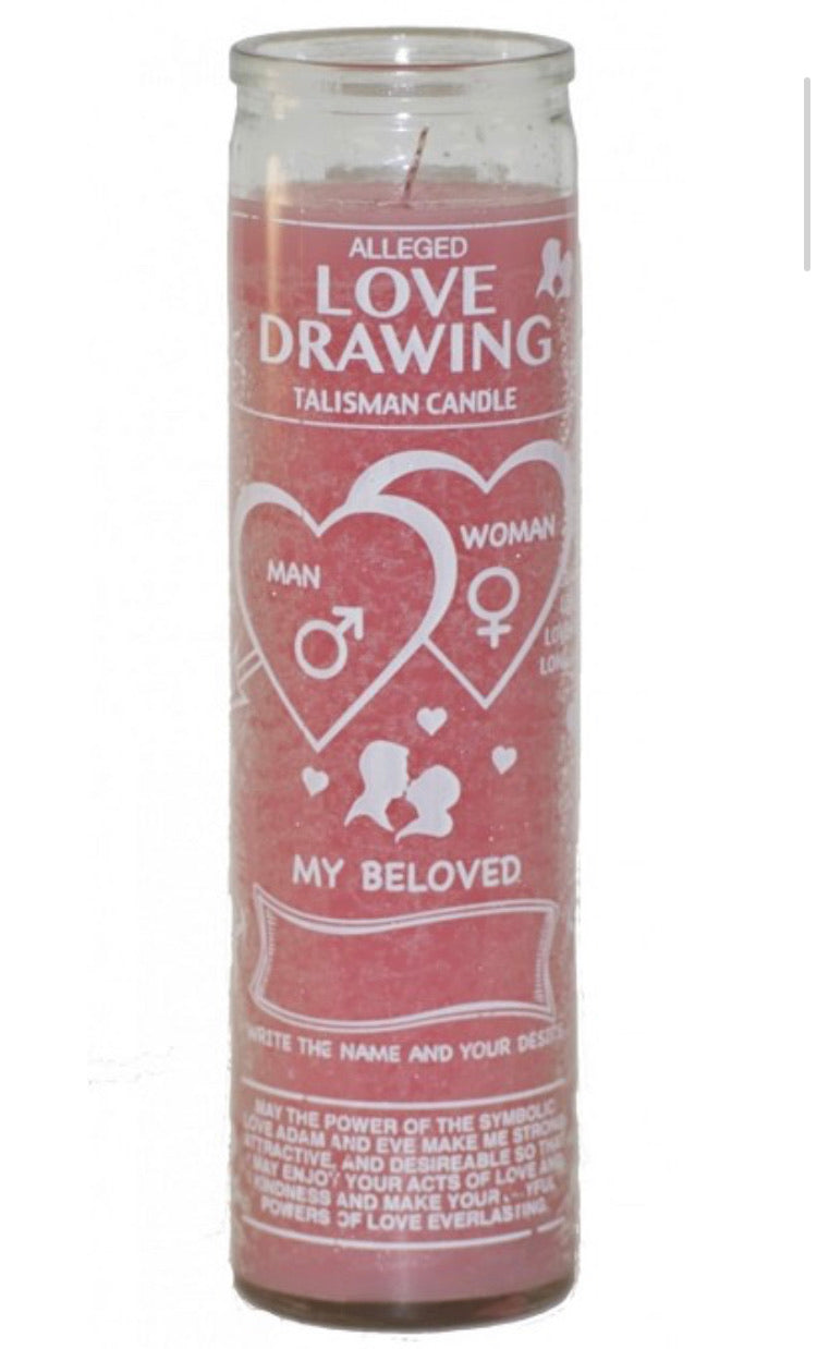 Love Drawing Candle