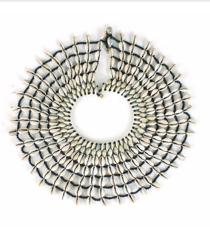 Kenyan Cowrie Shell Collar Necklace