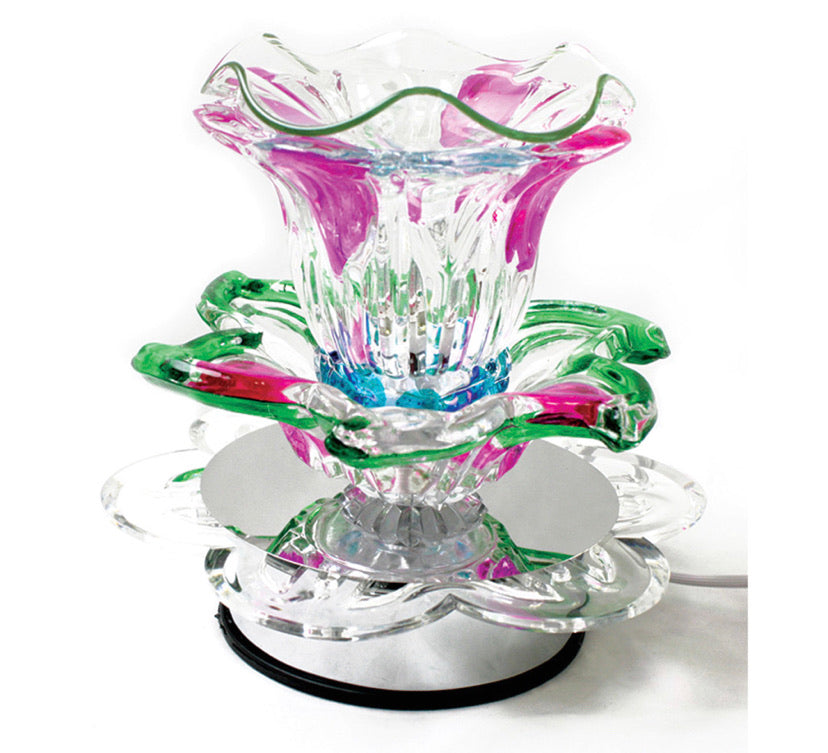 Electric Touch Lamp Oil Burner: Lily